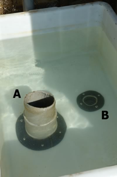 Onderste stapelbak zelfbouw druppelfilter